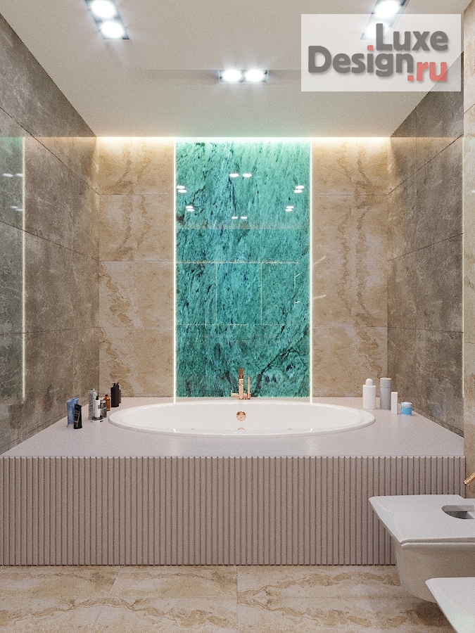 Дизайн интерьера таунхауса "Частный дом, площадью 325 м2, Ар-Деко" (фото 2)