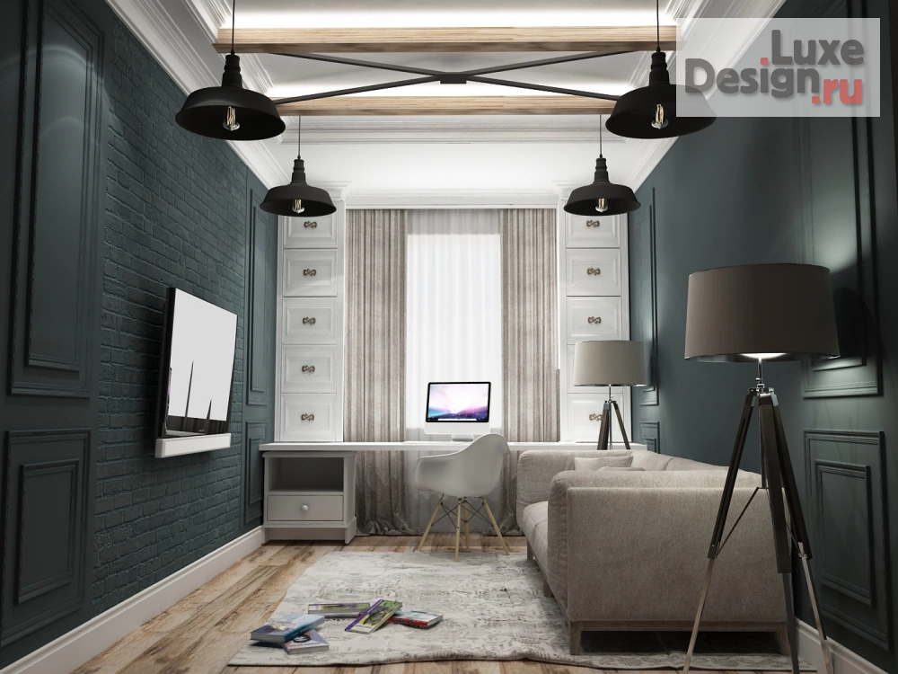 Дизайн интерьера коттеджа "Частный дом в стиле фьюжн, город Шахты" (фото 6)