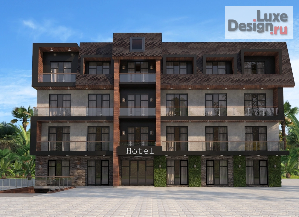 Общественная архитектура "Архитектура отеля в городе Сочи" (фото 2)