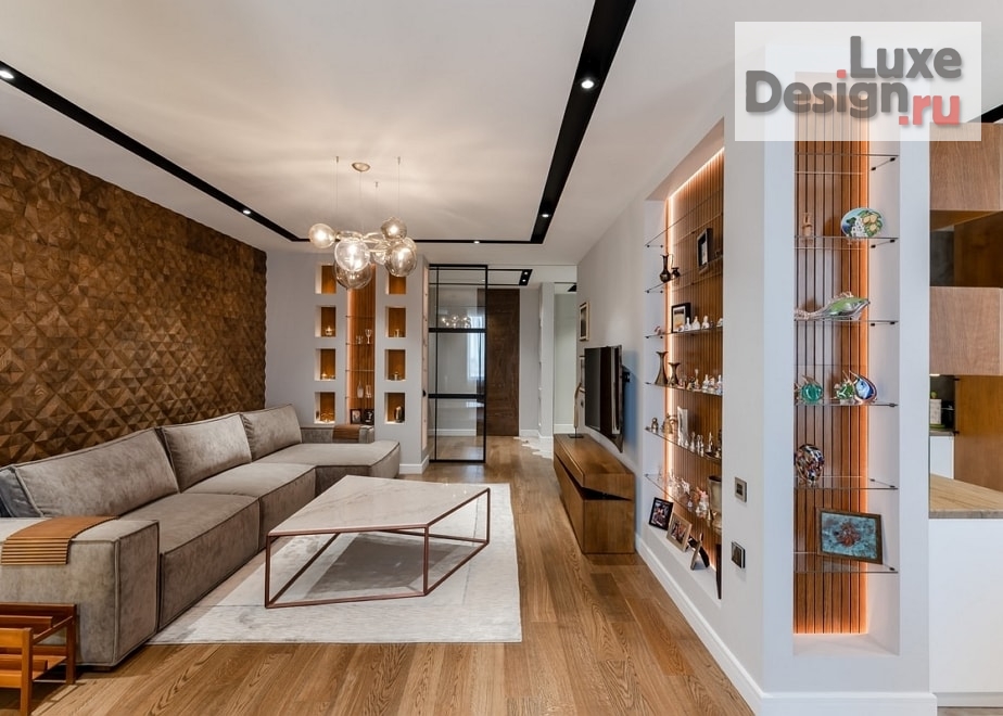 Дизайн интерьера четырехкомнатной квартиры "Квартира, 168 м2, Стиль: Фьюжн" (фото 1)