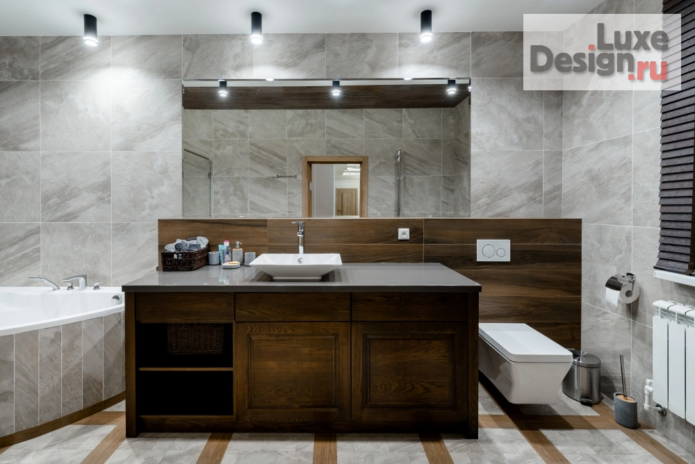 Дизайн интерьера ванной "Санузел площадью 20 м2, Современный стиль" (фото 2)