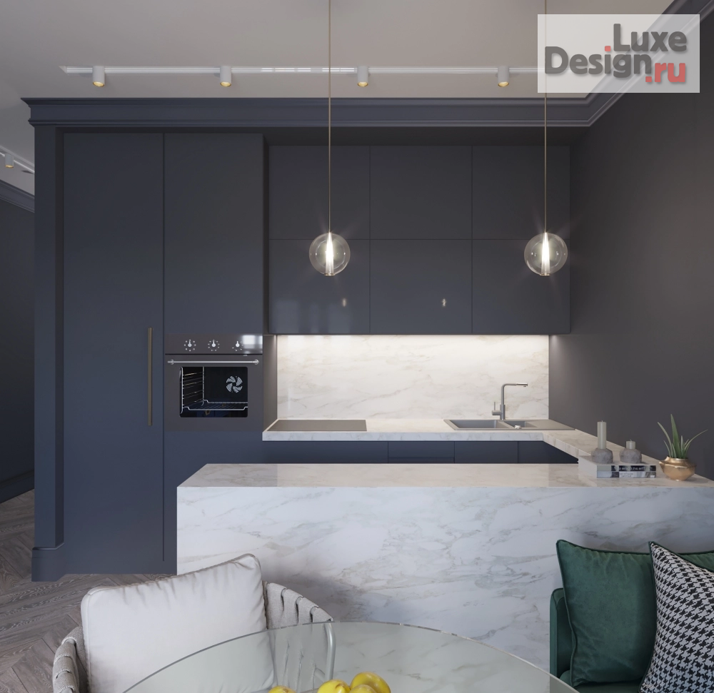 Дизайн интерьера однокомнатной квартиры "Однокомнатная квартира в Ростове-на-Дону" (фото 2)