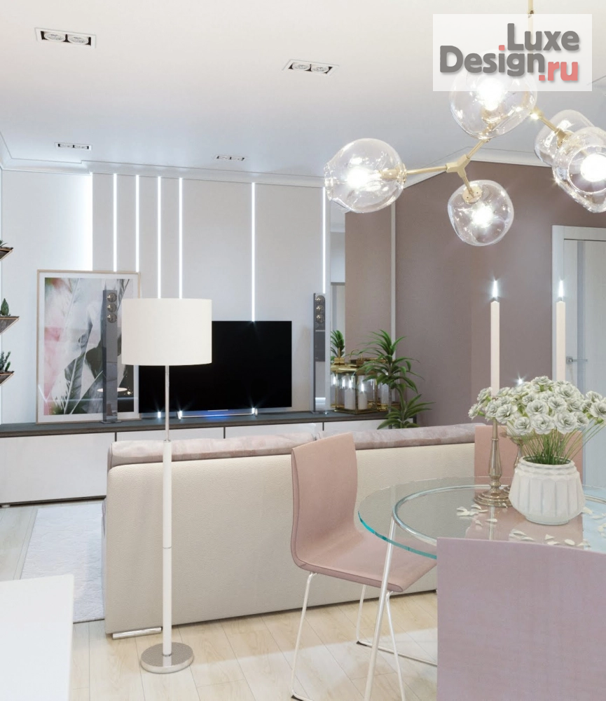 Дизайн интерьера двухкомнатной квартиры "Дизайн интерьера квартиры / 63 м² / VDesignRostov.ru" (фото 14)