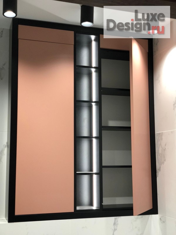 Дизайн интерьера двухкомнатной квартиры "Мокко и пепел розы" (фото 24)