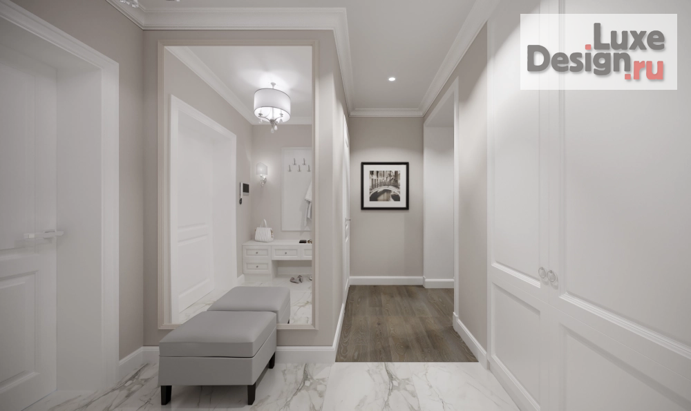 Дизайн интерьера квартиры "Дизайн квартиры в стиле неоклассика" (фото 7)