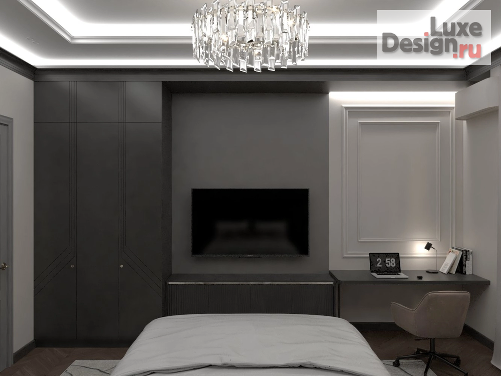 Дизайн интерьера загородного дома "Роскошь классики" (фото 10)