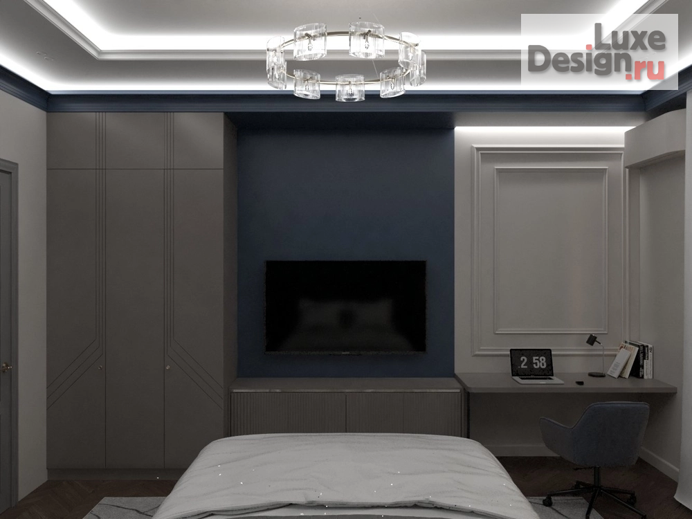 Дизайн интерьера загородного дома "Роскошь классики" (фото 12)