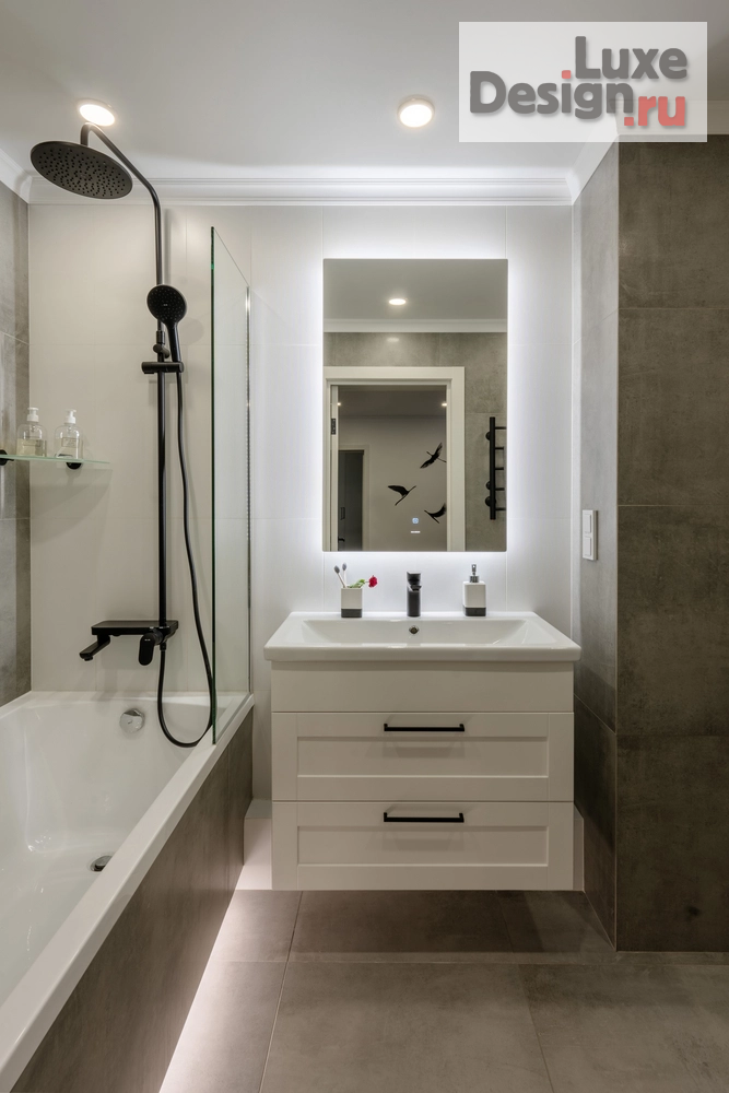 Дизайн интерьера двухкомнатной квартиры "Гостевая квартира в современном стиле" (фото 14)