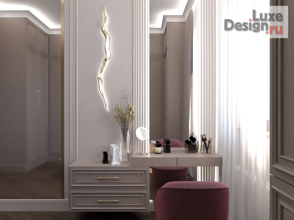 Дизайн интерьера загородного дома "Роскошь классики" (фото 18)