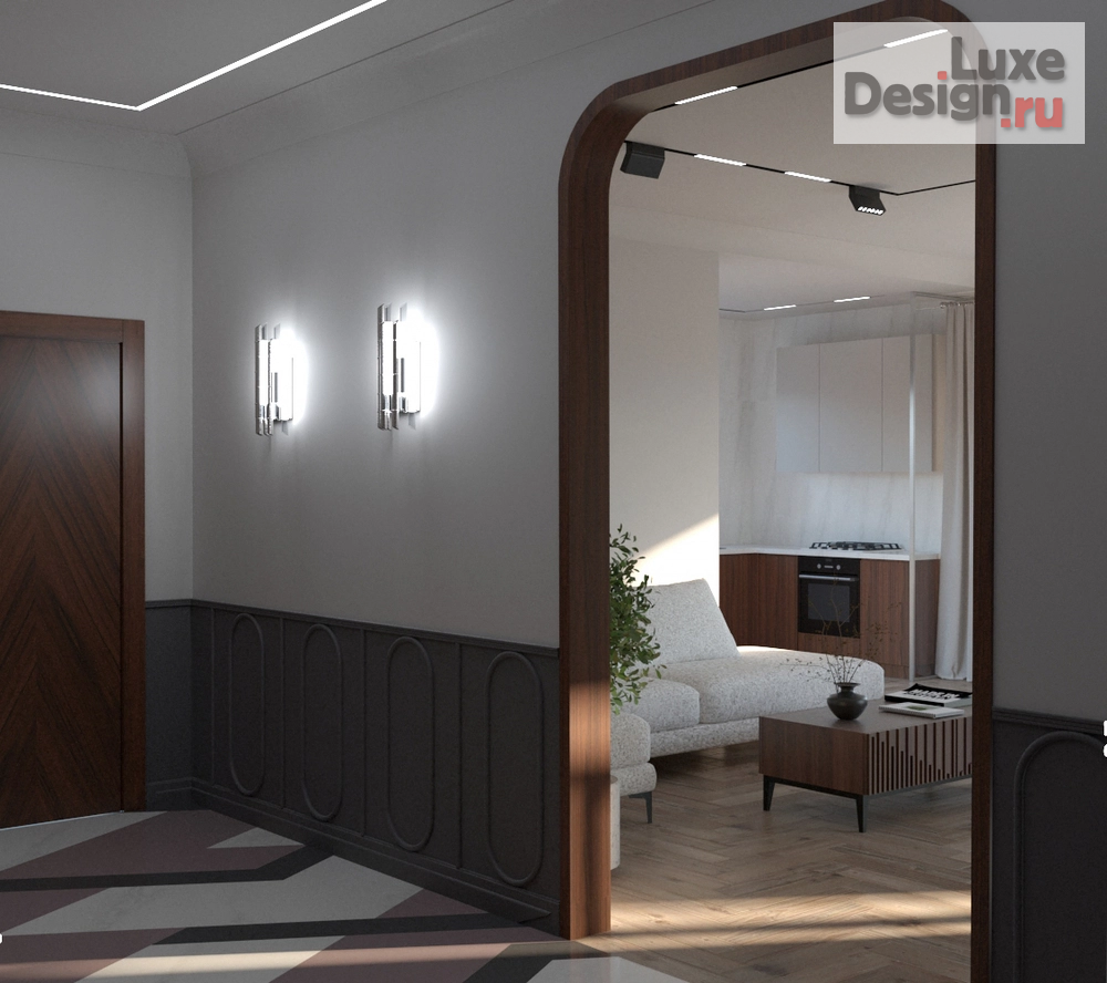 Дизайн интерьера частного дома "Кофе с молоком" (фото 6)