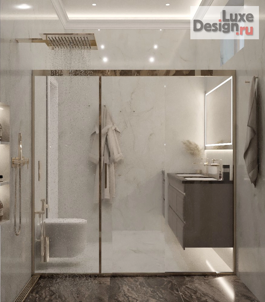 Дизайн интерьера загородного дома "Роскошь классики" (фото 5)