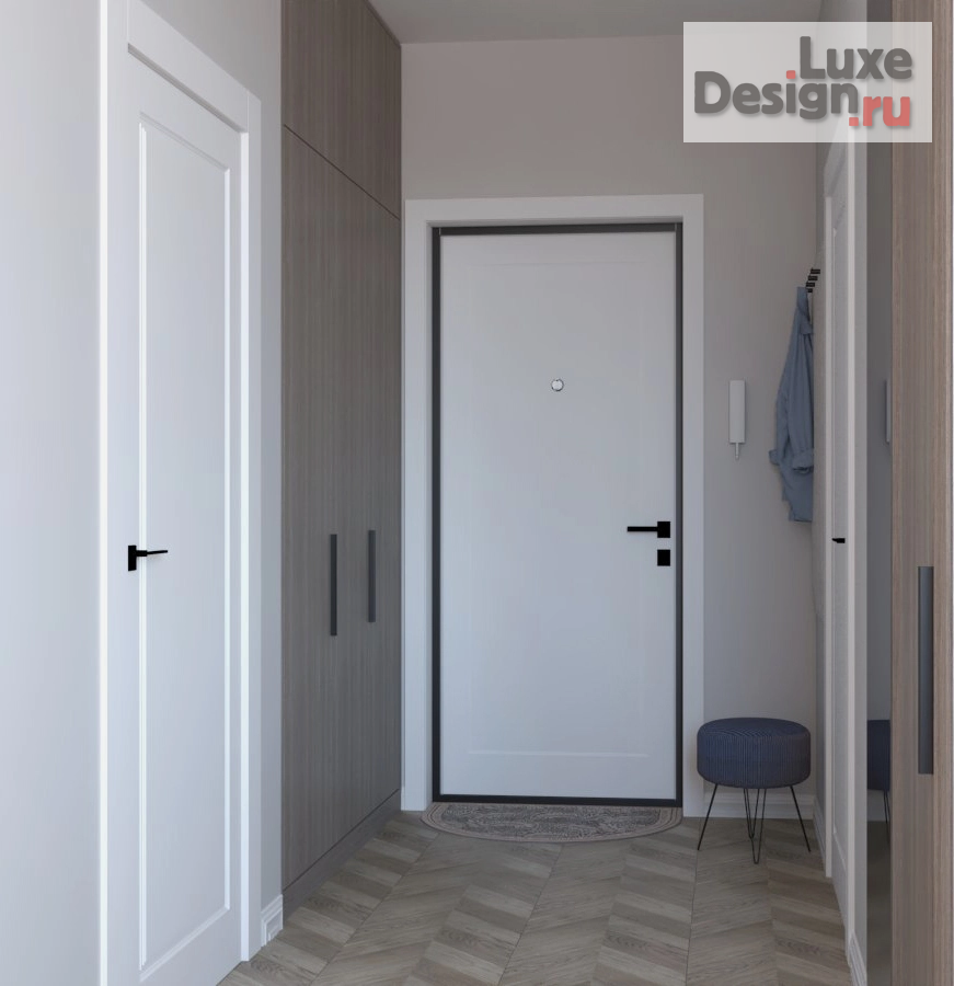 Дизайн интерьера однокомнатной квартиры "Черничный зефир" (фото 9)