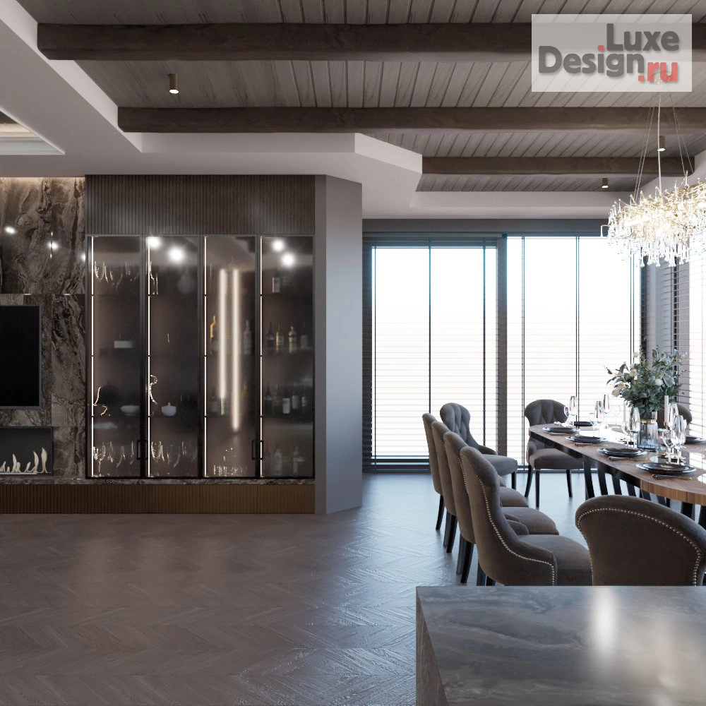 Дизайн интерьера четырехкомнатной квартиры "Терраса для самых лучших вечеров" (фото 5)