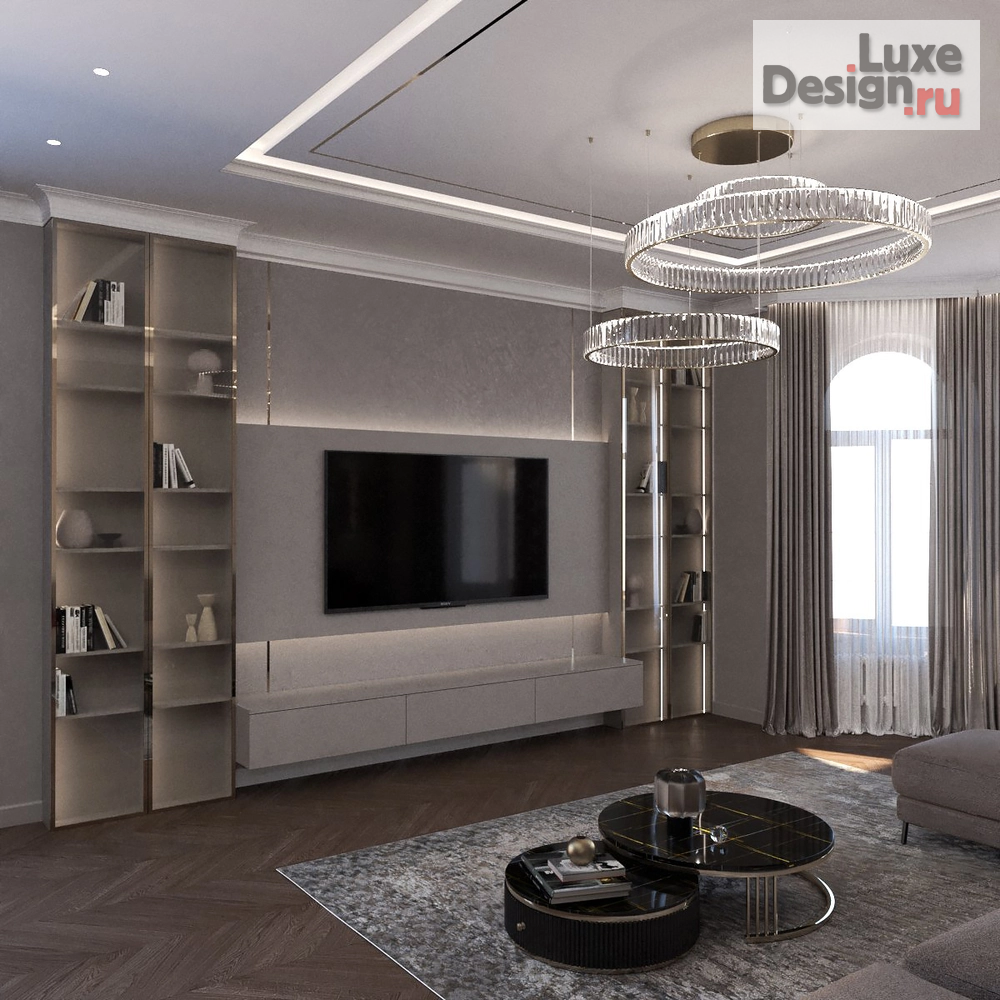 Дизайн интерьера загородного дома "Роскошь классики" (фото 15)