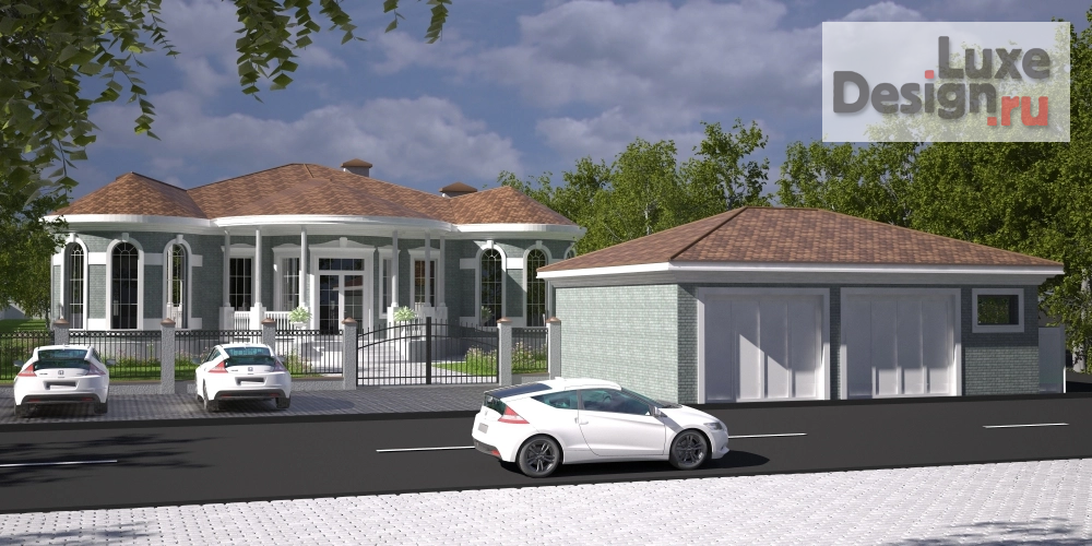 Частная архитектура "Статусный коттедж для бизнесмена" (фото 1)