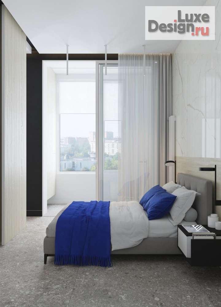 Дизайн интерьера двухкомнатной квартиры "Монолит(кухня-гостиная, спальня)" (фото 14)