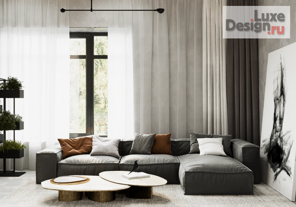 Дизайн интерьера частного дома "Дизайн кухни-гостиной  со столовой зоной/ 65 м² / VDesignRostov.ru" (фото 11)