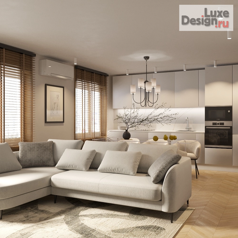 Дизайн интерьера трехкомнатной квартиры "Небольшая квартира для семьи с двумя детьмя" (фото 2)