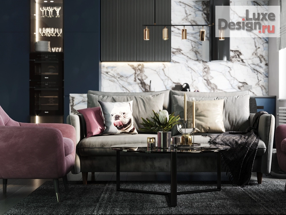 Дизайн интерьера двухкомнатной квартиры "YUMMY_Завтрак_у_Стефани" (фото 1)