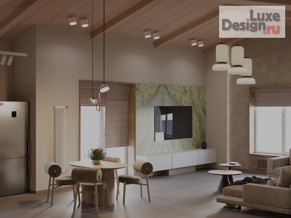 Дизайн интерьера частного дома "Париж" (фото 4)