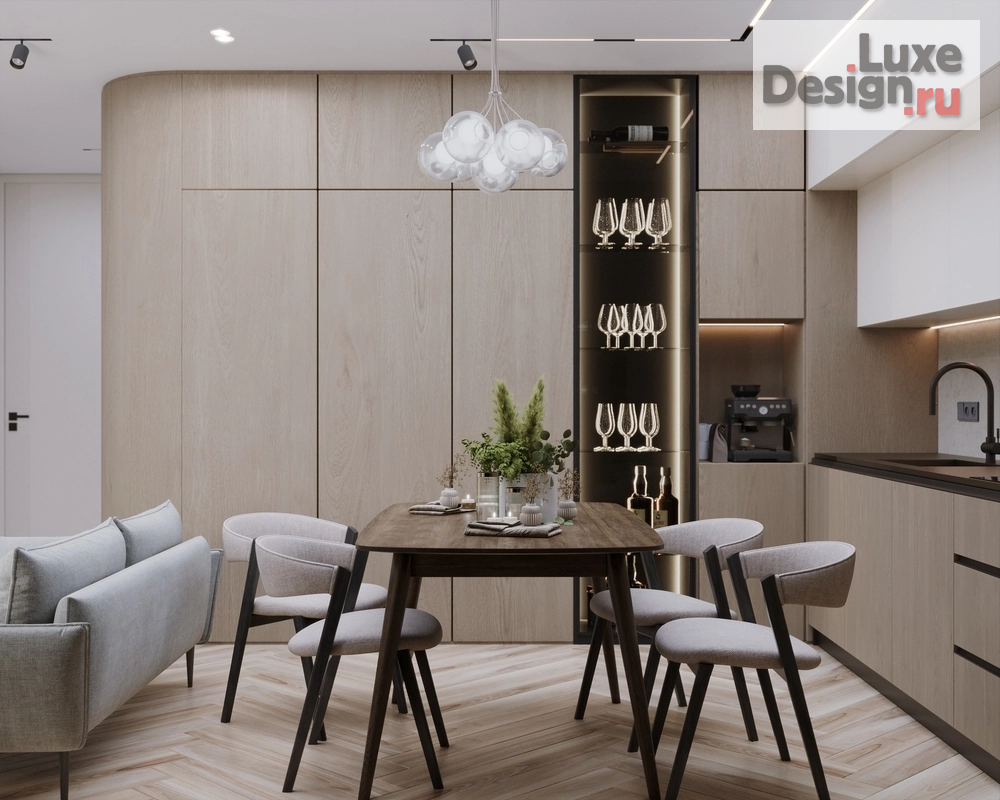 Дизайн интерьера трехкомнатной квартиры "ЖК Созидатели г. Санкт-Петербург" (фото 26)