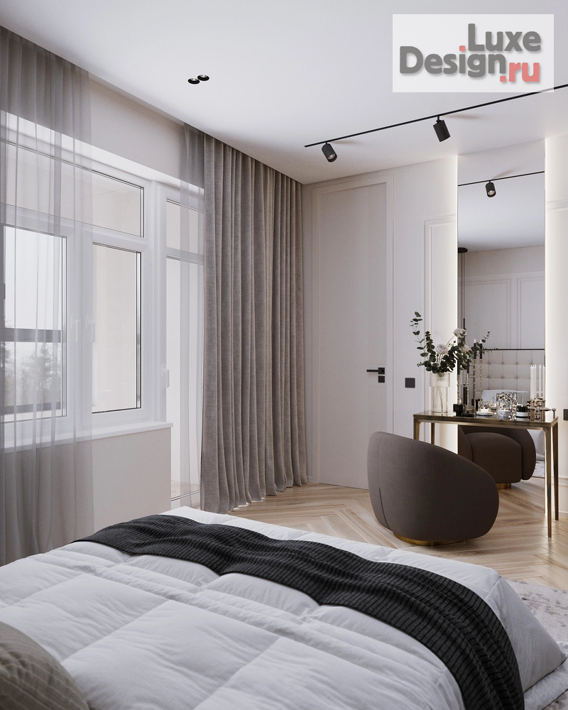 Дизайн интерьера трехкомнатной квартиры "ЖК Созидатели г. Санкт-Петербург" (фото 16)