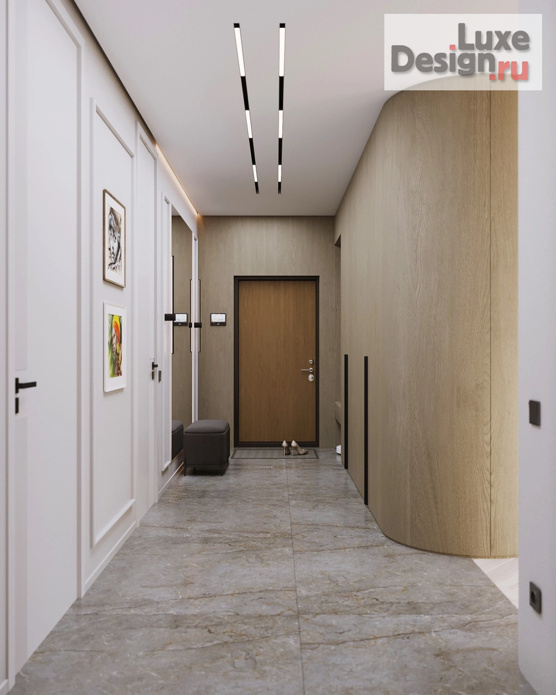 Дизайн интерьера трехкомнатной квартиры "ЖК Созидатели г. Санкт-Петербург" (фото 12)