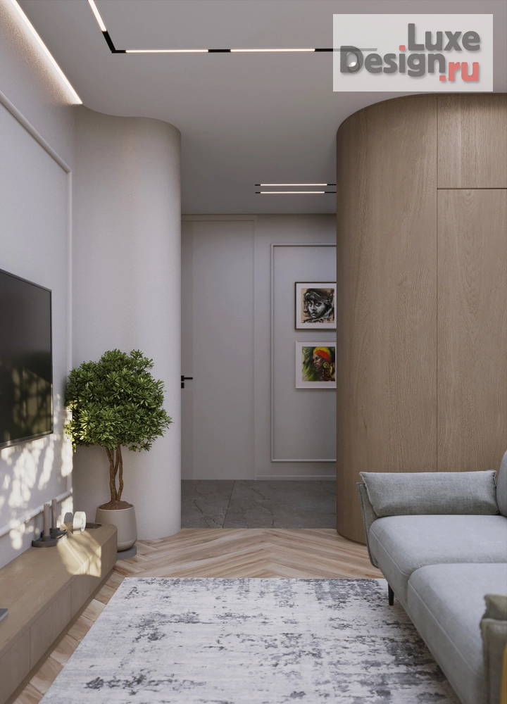 Дизайн интерьера трехкомнатной квартиры "ЖК Созидатели г. Санкт-Петербург" (фото 28)