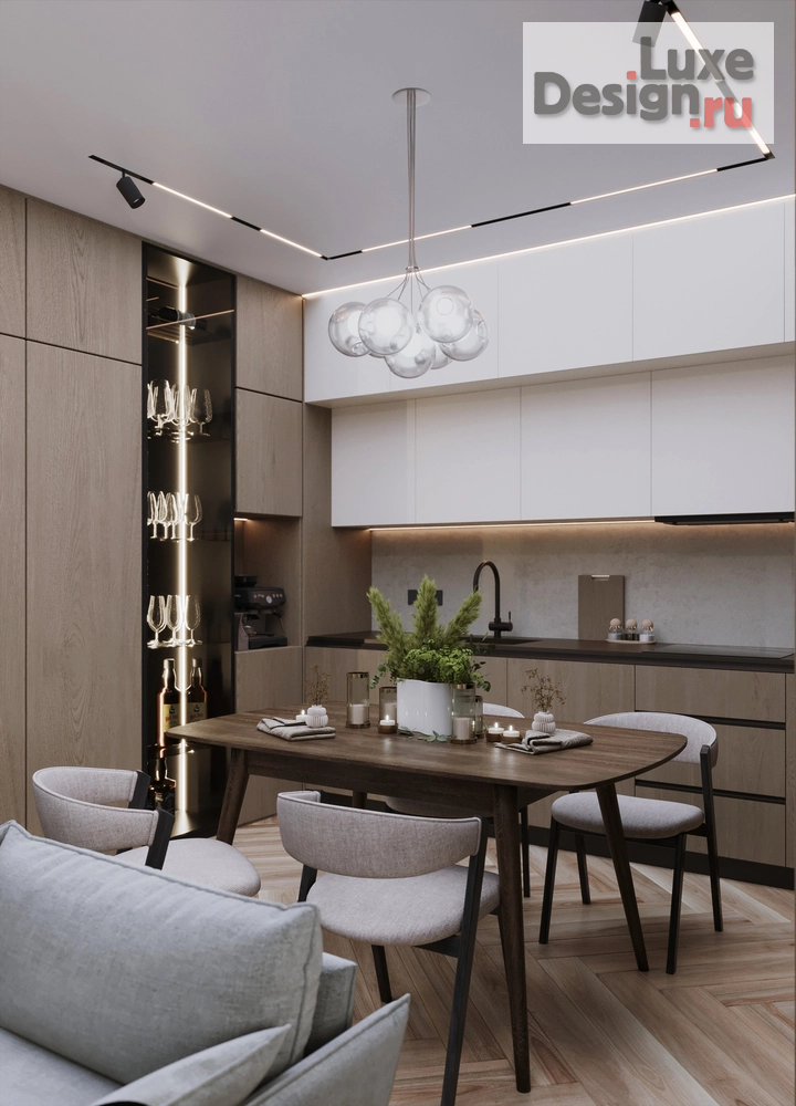 Дизайн интерьера трехкомнатной квартиры "ЖК Созидатели г. Санкт-Петербург" (фото 29)