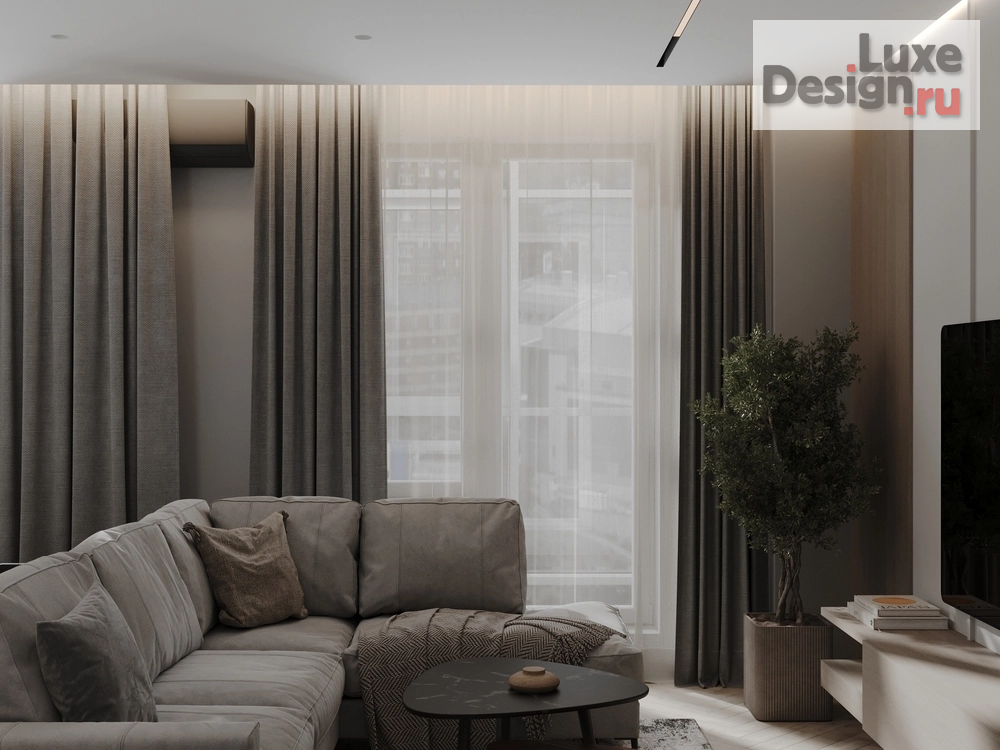 Дизайн интерьера трехкомнатной квартиры "ЖК Гринпарк " (фото 6)