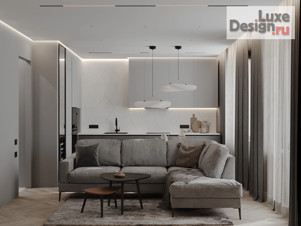 Дизайн интерьера трехкомнатной квартиры "ЖК Гринпарк " (фото 7)