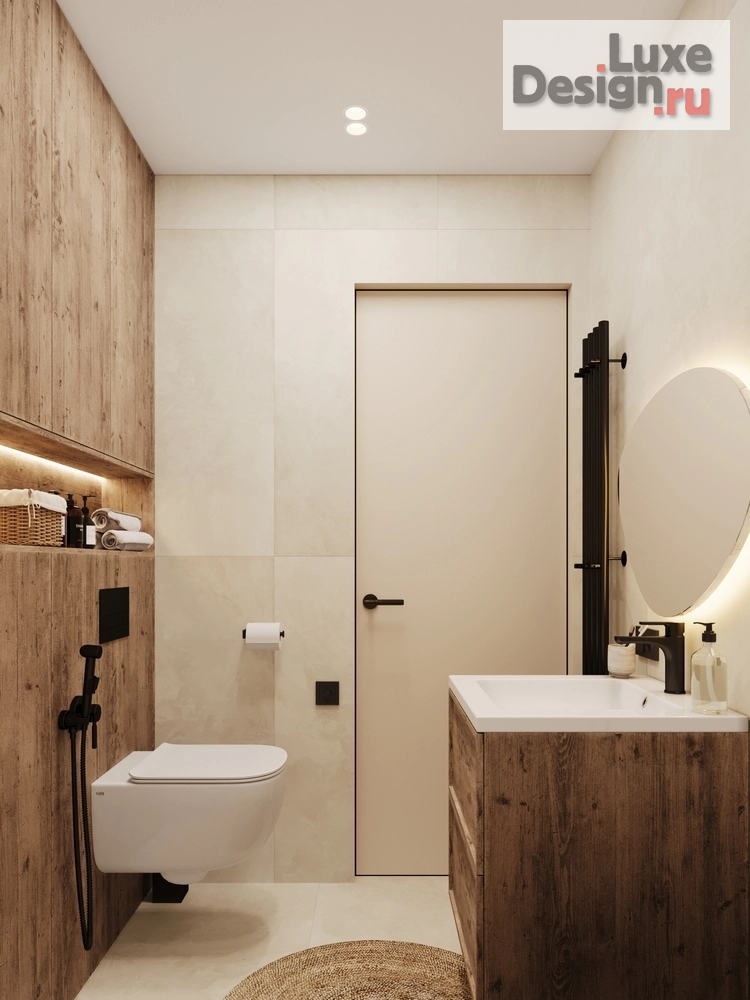 Дизайн интерьера трехкомнатной квартиры "Евродвушка в балийском стиле г. Краснодар" (фото 3)