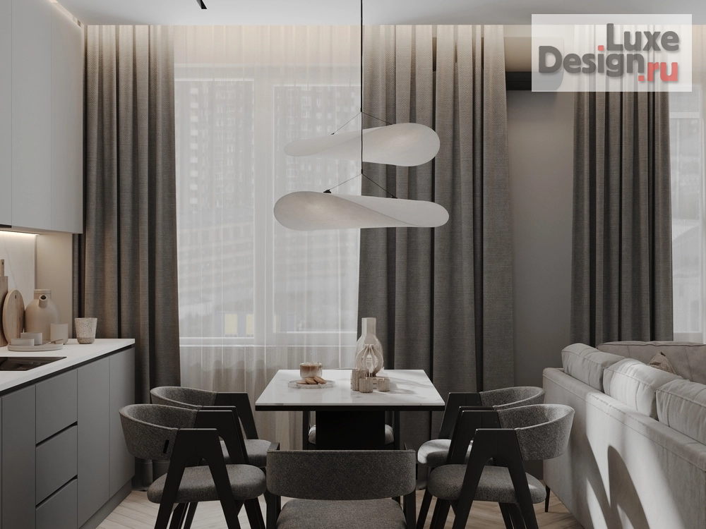 Дизайн интерьера трехкомнатной квартиры "ЖК Гринпарк " (фото 8)