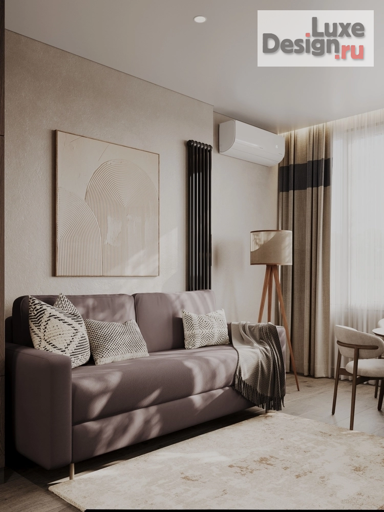 Дизайн интерьера трехкомнатной квартиры "Евродвушка в балийском стиле г. Краснодар" (фото 19)