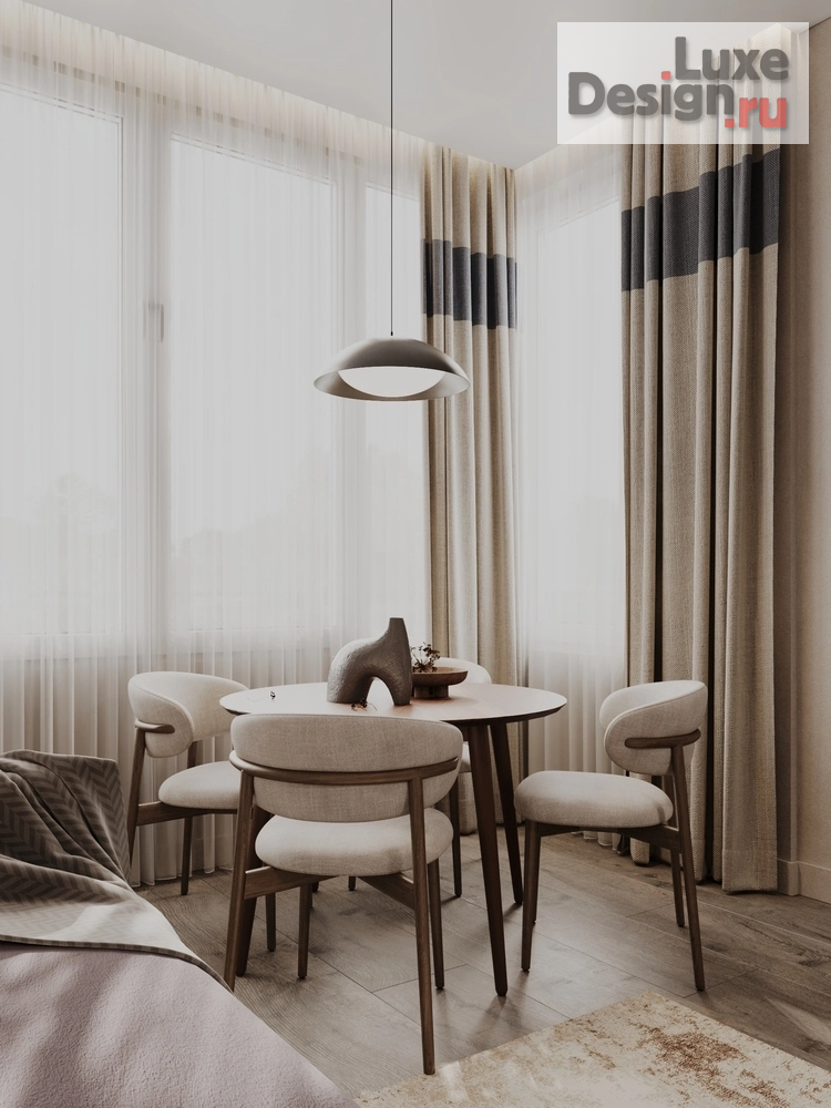 Дизайн интерьера трехкомнатной квартиры "Евродвушка в балийском стиле г. Краснодар" (фото 20)