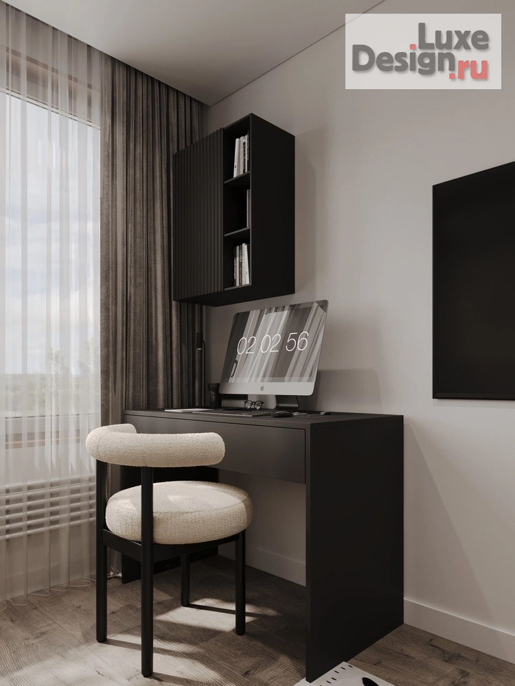 Дизайн интерьера трехкомнатной квартиры "Евродвушка в балийском стиле г. Краснодар" (фото 14)