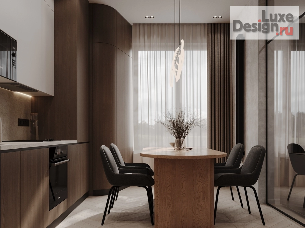 Дизайн интерьера трехкомнатной квартиры "ЖК Левобережный " (фото 1)