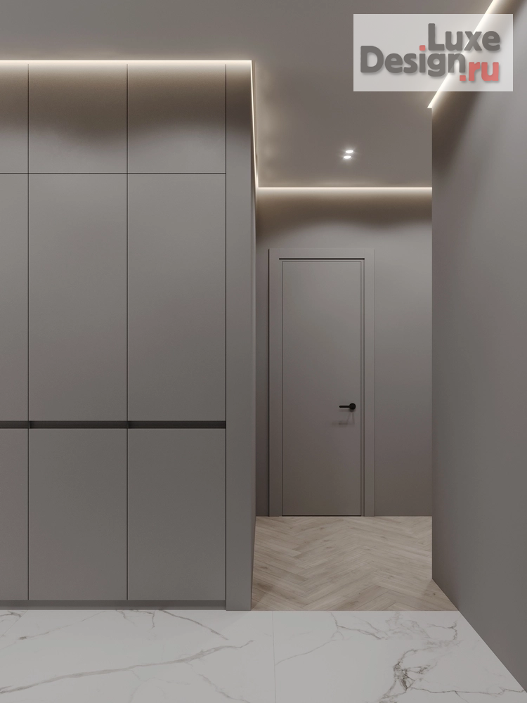 Дизайн интерьера трехкомнатной квартиры "ЖК Гринпарк " (фото 19)