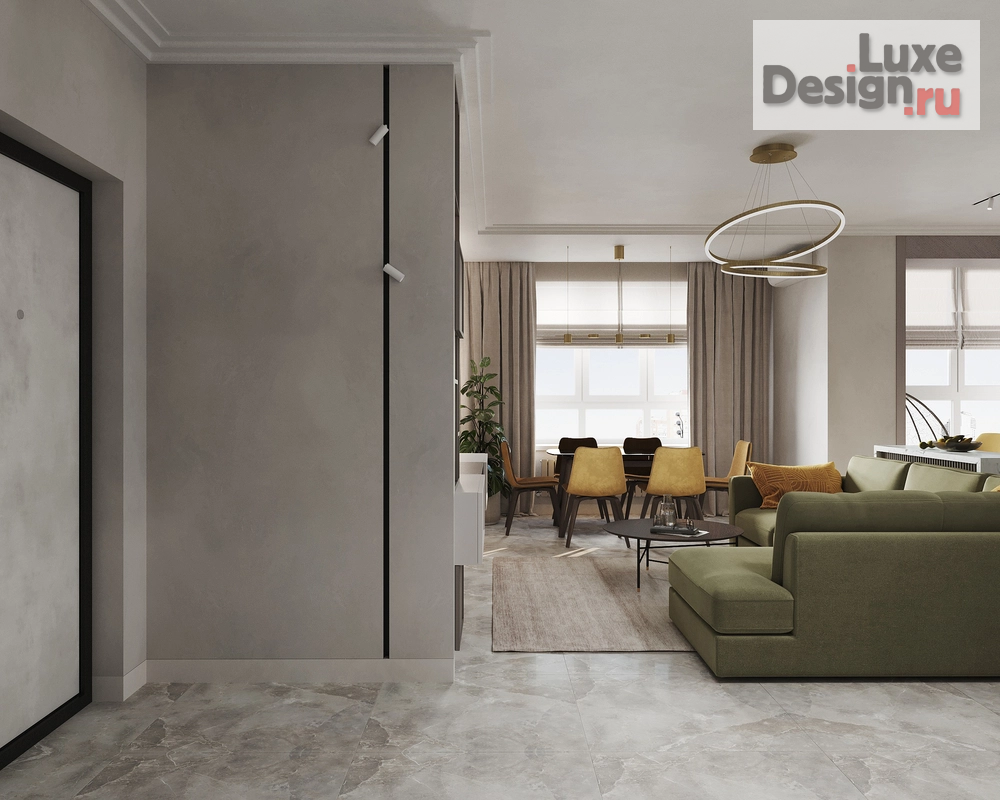 Дизайн интерьера трехкомнатной квартиры "ЖК Западная Резиденция. 3-х комнатная квартира." (фото 2)