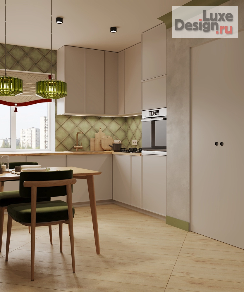 Дизайн интерьера частного дома "Дизайн интерьера кухни частного дома " (фото 1)