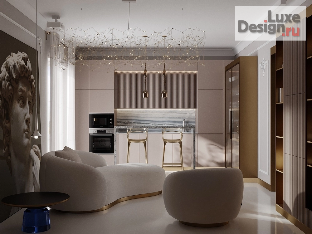 Дизайн интерьера трехкомнатной квартиры "Sunshine & David" (фото 2)