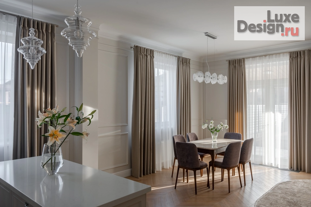 Дизайн интерьера частного дома ""Ода изяществу и красоте" неоклассического стиля" (фото 1)