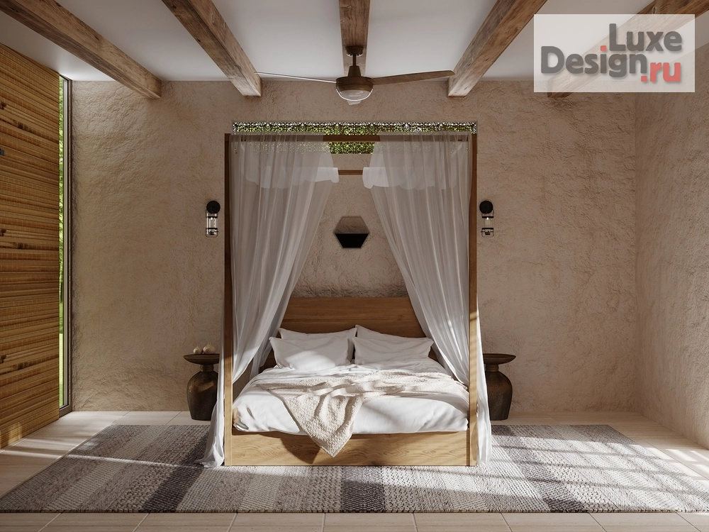 Дизайн интерьера спальни "В дзене" (фото 2)