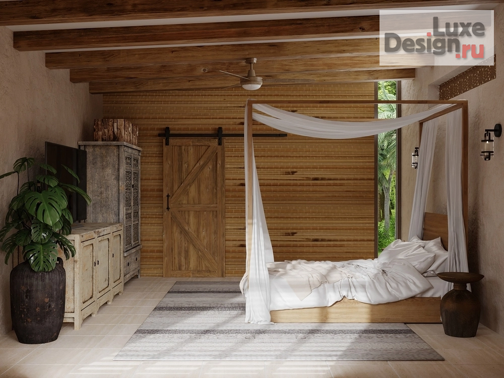 Дизайн интерьера спальни "В дзене" (фото 4)