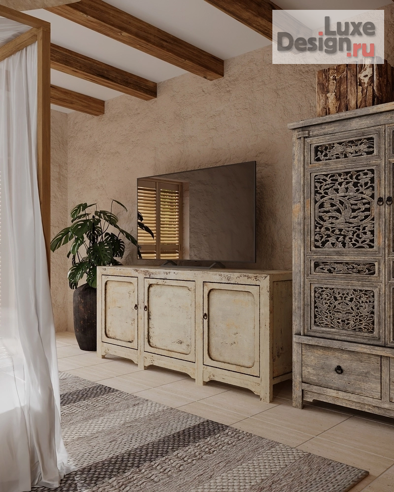 Дизайн интерьера спальни "В дзене" (фото 6)