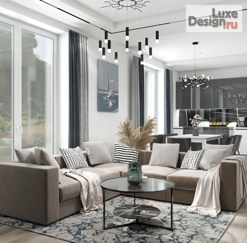 Дизайн интерьера частного дома "Сквер" (фото 1)