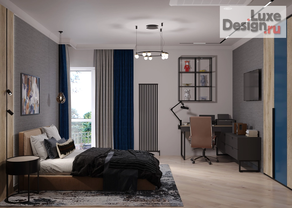 Дизайн интерьера спальни "Летние сумерки" (фото 2)