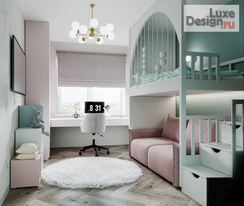 Дизайн интерьера комнаты "Детская в ЖК Вересаево" (фото 2)