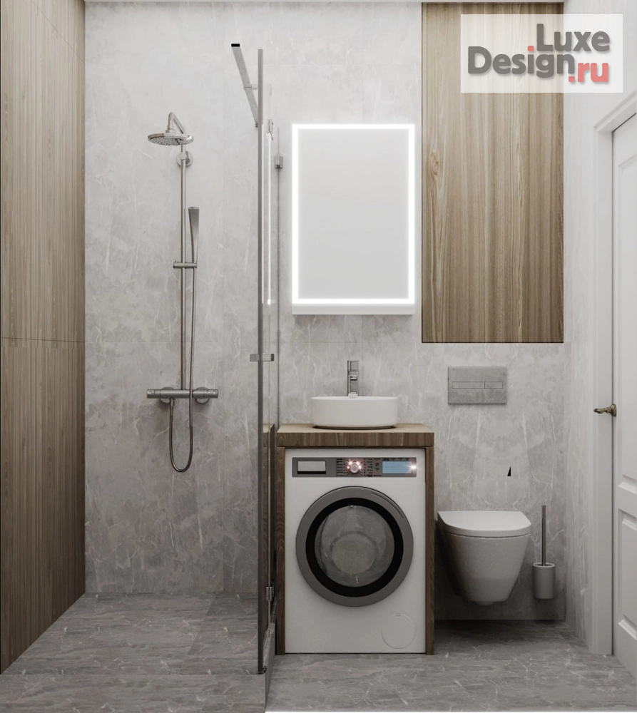 Дизайн интерьера однокомнатной квартиры "ЖК Грин парк проект квартиры-студии" (фото 10)