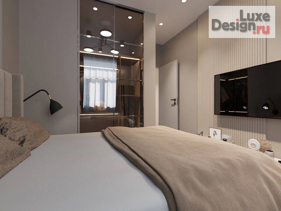 Дизайн интерьера трехкомнатной квартиры "ЖК Рубин" (фото 8)